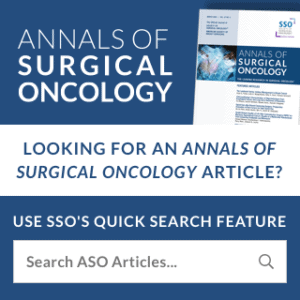 Annals of Surgical Oncology (ASO) Search for Articles graphic